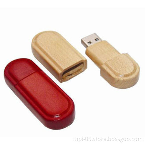 Customized shaped wooden USB flash drive, RoHS Directive-compliant